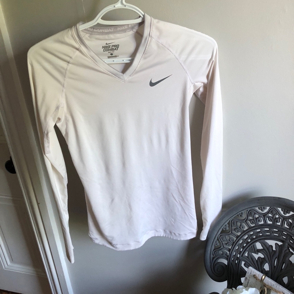Nike pro thin under armor white